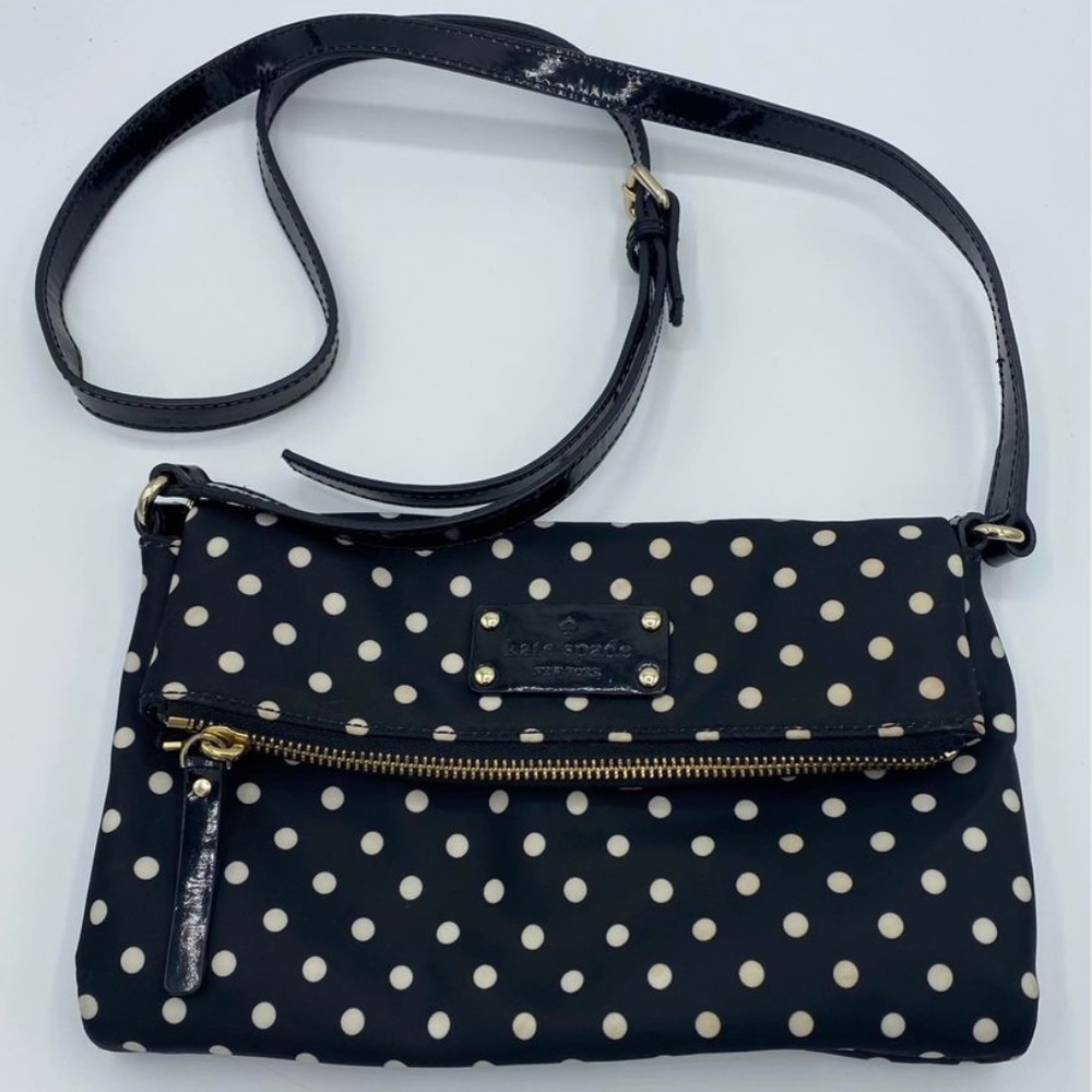 Kate Spade Polka Dot Black & White Crossbody